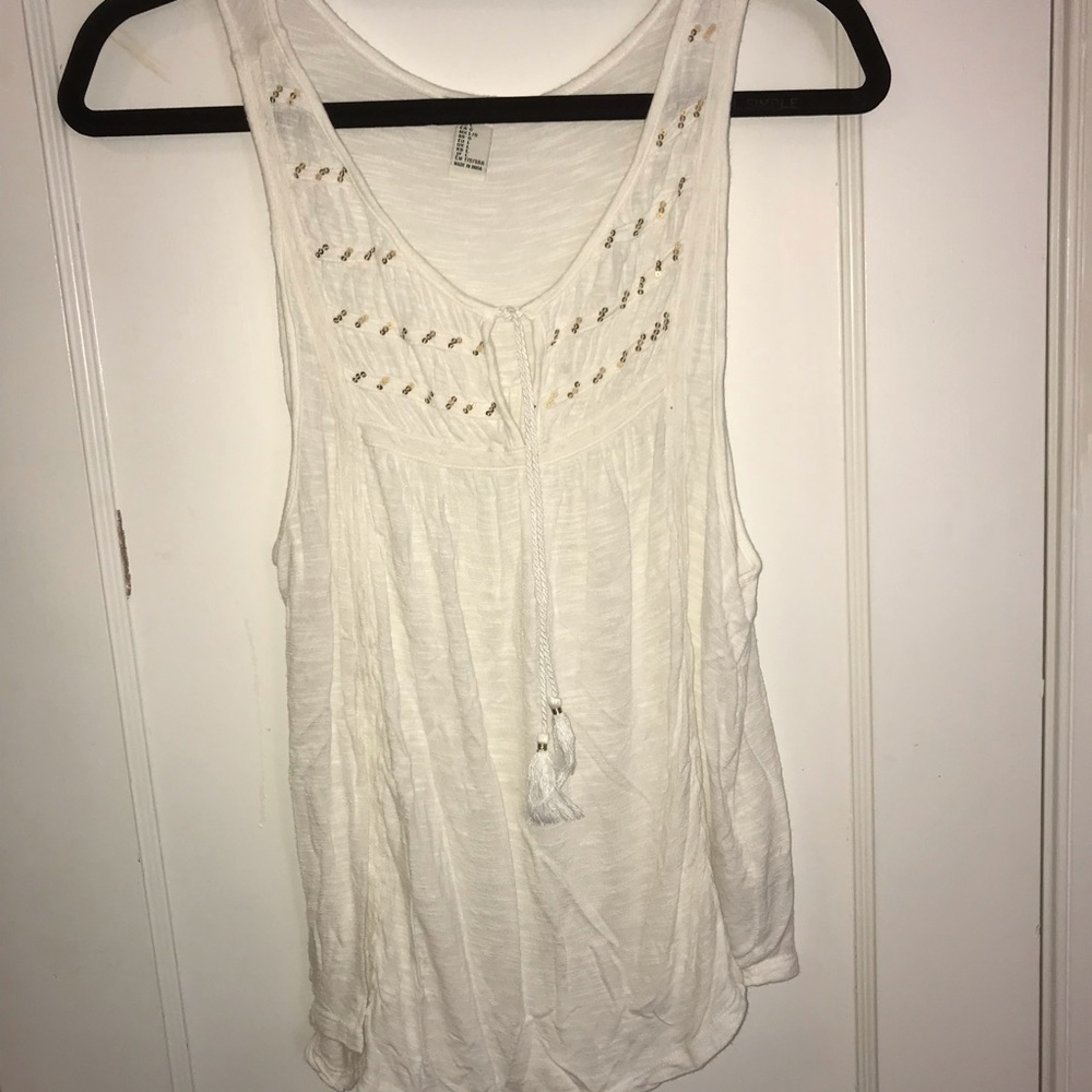 White muscle tank